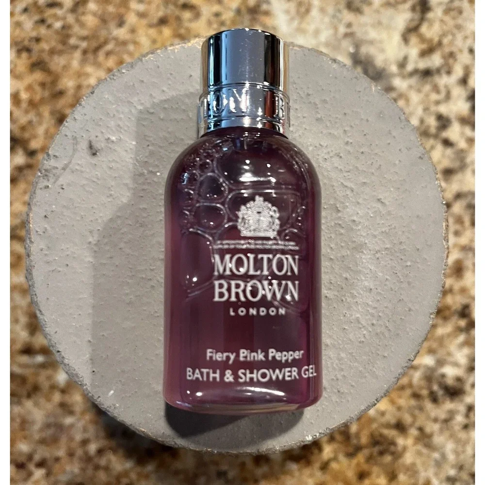 MOLTON BROWN LONDON Fiery Pink Pepper Bath &‎ Shower Gel Travel Size 1.7 OZ NEW